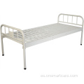 Cama de hospital de metal plana simple y plana